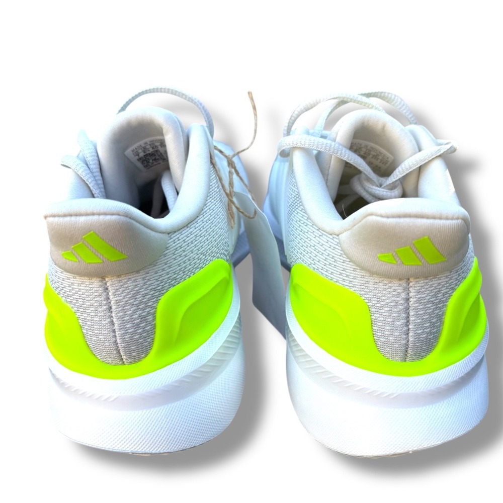 Adidas UltraRun 5J Size 7‎ Grey/White/Lucid Lemon Running Athletic Sneaker - Picture 9 of 10